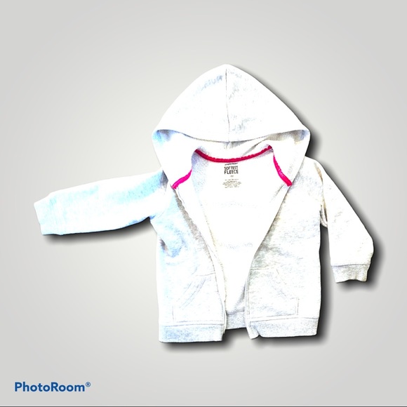 Jumping Beans Grey Zip Hoodie Size 18mo - Picture 1 of 1